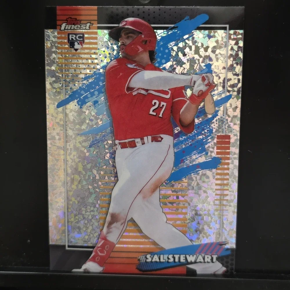 2026 Topps Finest Uncommon Sal Stewart Mini Diamond RC #179 & Common RC #39